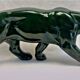 Ancienne statue statue lionne tigre Art Déco 1930 craquelé Saint Clément
