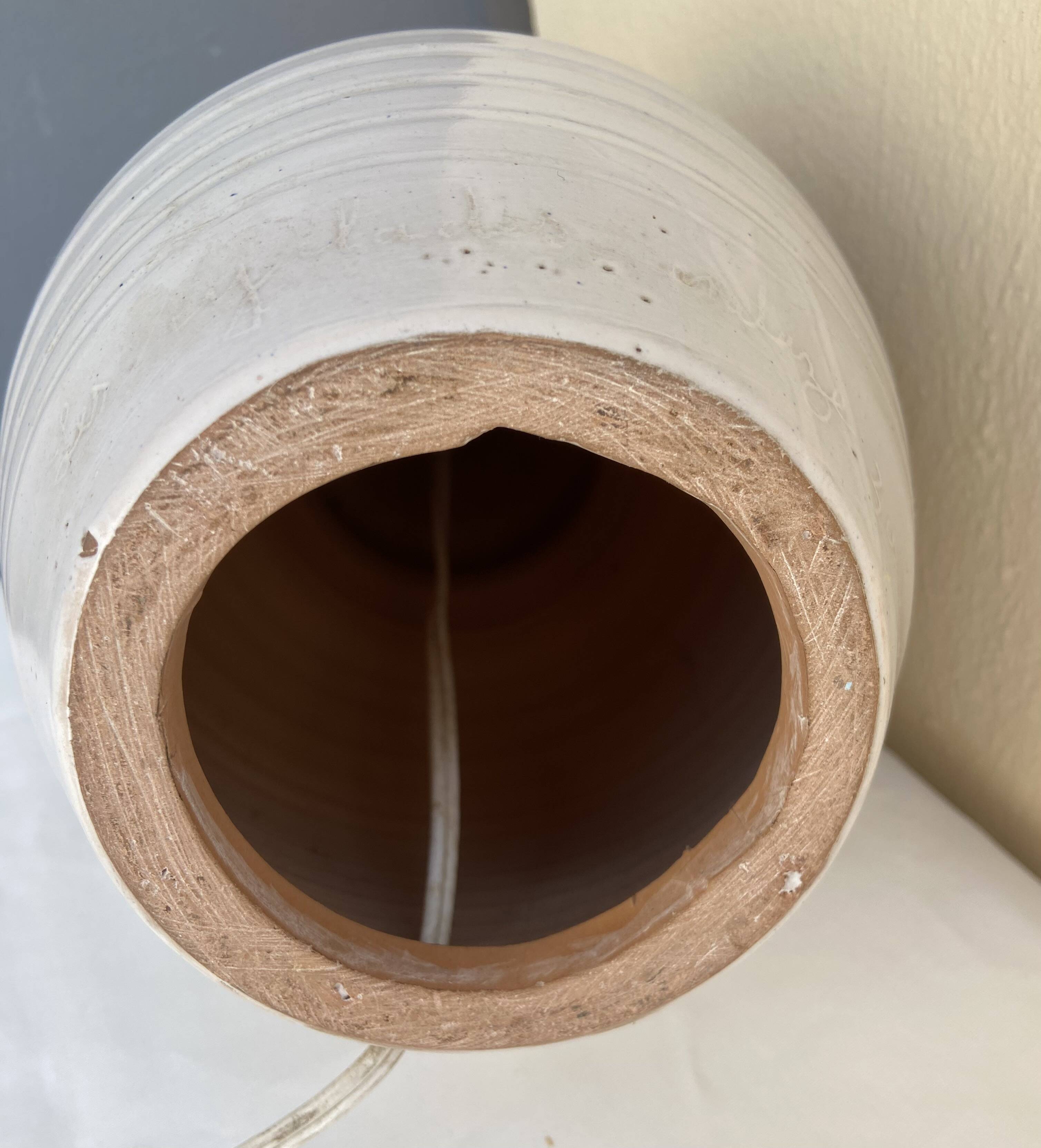 Cyclades ceramic lamp base