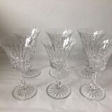 Suite of 6 former Baccarat crystal wine glasses