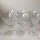 Suite of 6 former Baccarat crystal wine glasses