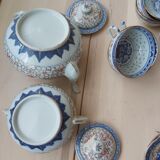 Vaisselle chinoise en porcelaine dite graine de riz  des années 50