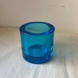 Vintage Sky Blue Iittala Kivi x Marimekko Candle Holder