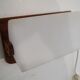 Pair of Scandinavian wall lamps in teak and acrylic 1970