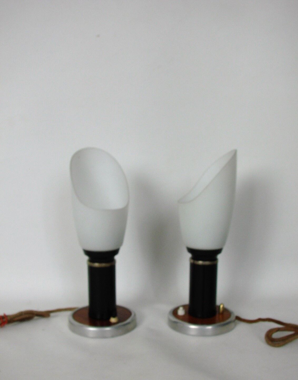 Pair of mid century lamps, 1950s