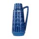 Vase en céramique bleue, design allemand, années 1960, fabriqué par Scheurich.