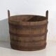 Old wooden barrel with iron straps – Central Europe, circa 1920