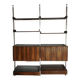 Modular shelves in Rio rosewood