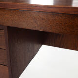 Oak wood desk by Domino Møbler Scandinavian design of the 1970s