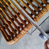 Rattan bar stool