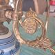 Lustrous 1950s brass porcelain