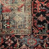 Ancient Heriz Carpet – Cobalt Blue & Indigo – 330 x 218 cm