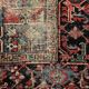 Ancient Heriz Carpet – Cobalt Blue & Indigo – 330 x 218 cm