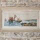 Lithograph Table - Marine Sailing Boats Brittany - Alphonse Lafitte (1872 -
