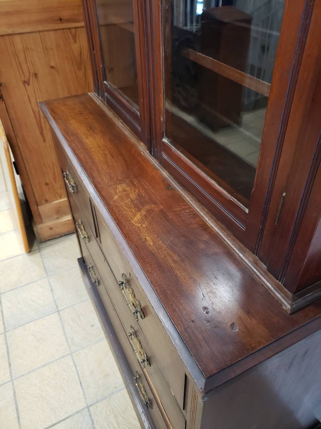 George III English commode library