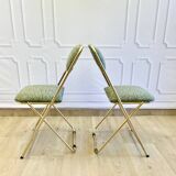 Paire de chaises Lafuma vintage restaurées – design années 70