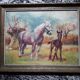 Tableau ancien représentant des chevaux