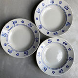 Assiettes fleuries Lunéville