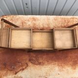 Vintage compas sewing basket