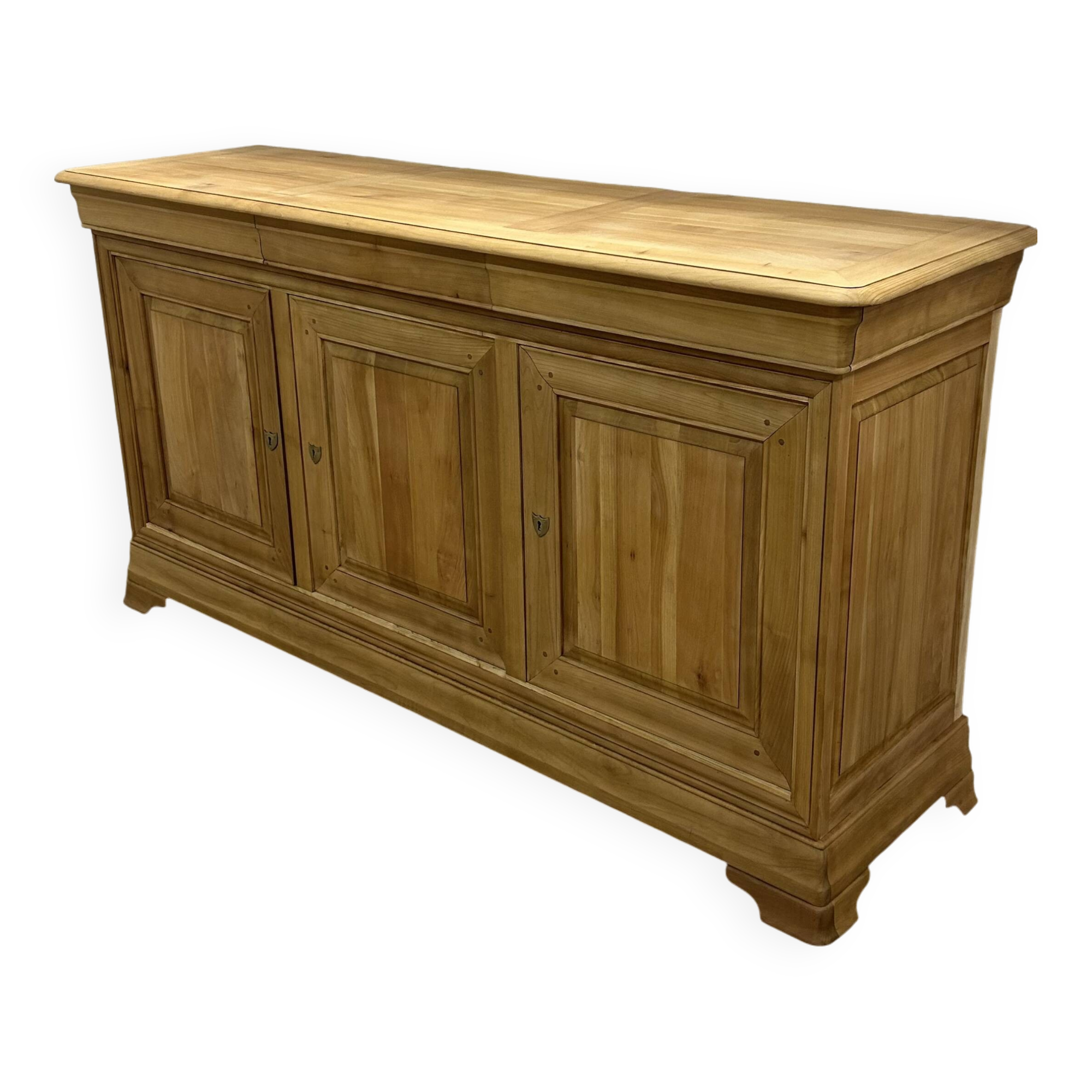 Louis Philippe 3-door buffet, airbrushed and glazed