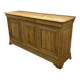 Louis Philippe 3-door buffet, airbrushed and glazed