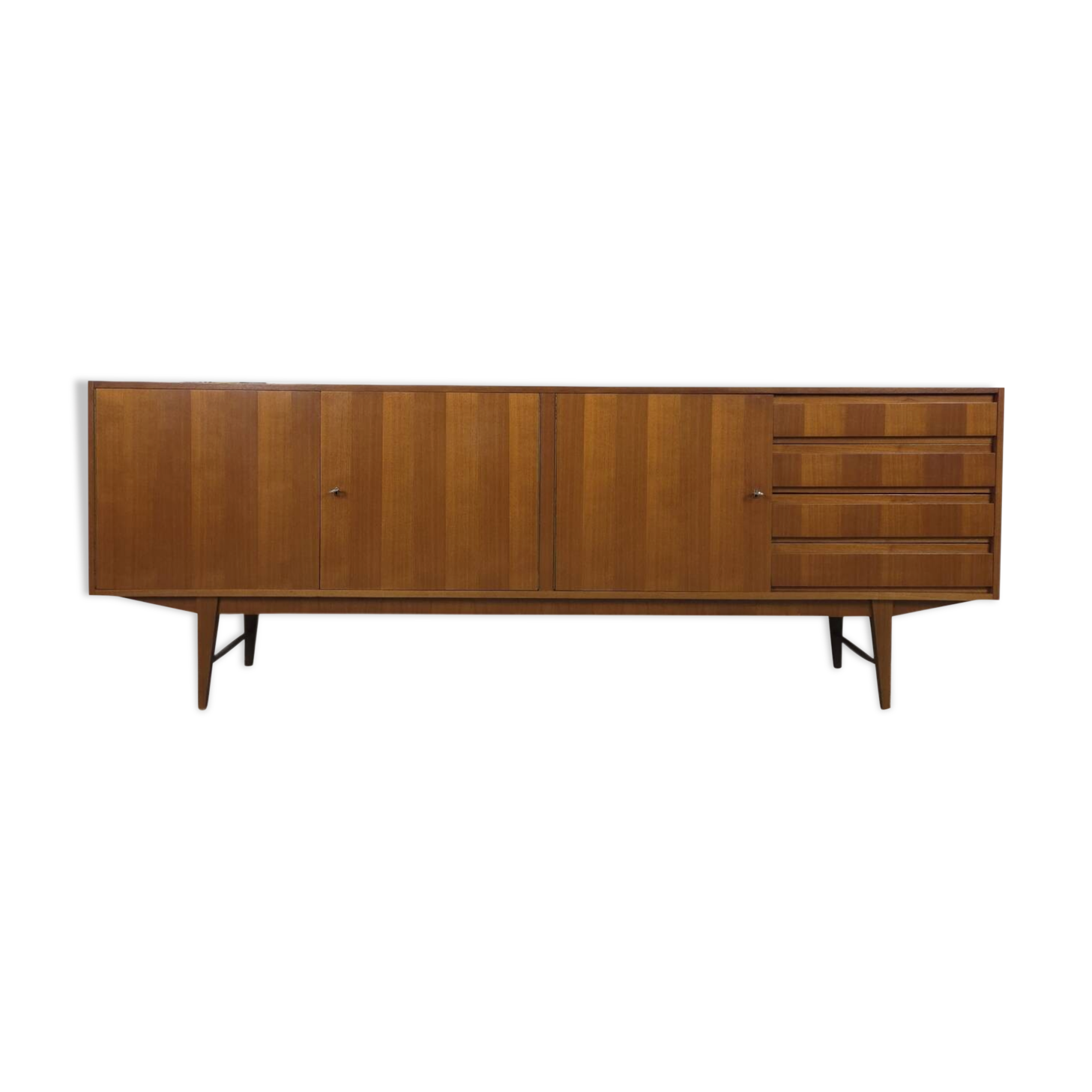 Vintage 60s - 70s teak sideboard German, TV cabinet