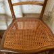 Antique canned chair 19th style Napoleon III in turned and carved wood