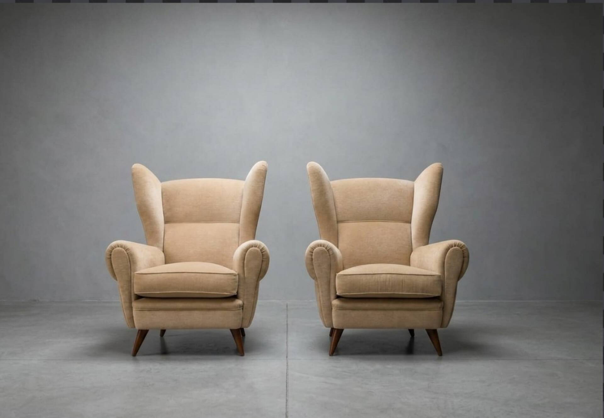 Set of 2 Mid-Century Armchair, Italy, circa 1950