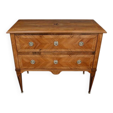 Commode Sauteuse en Marqueterie, Style Louis XVI – 1re partie XXe