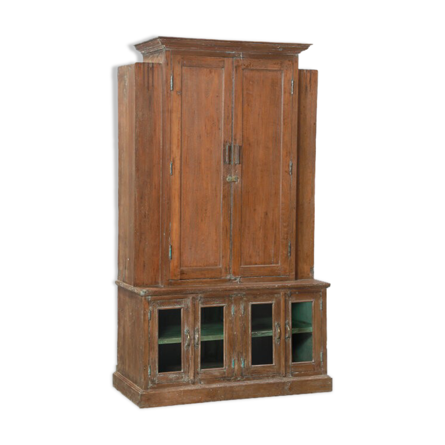 Wardrobe Croat Marron Glass Old Teck Piece Of Origin India