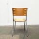 Chaise postmoderne en métal et bois par Ruud Jan Kokke pour Harvink, années 1990