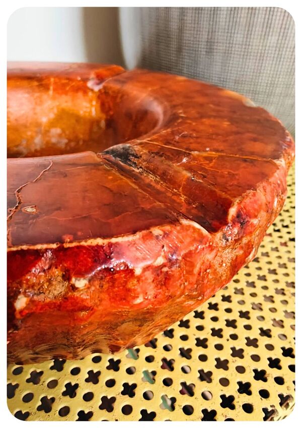 Cendrier rouge Romano Bianchi