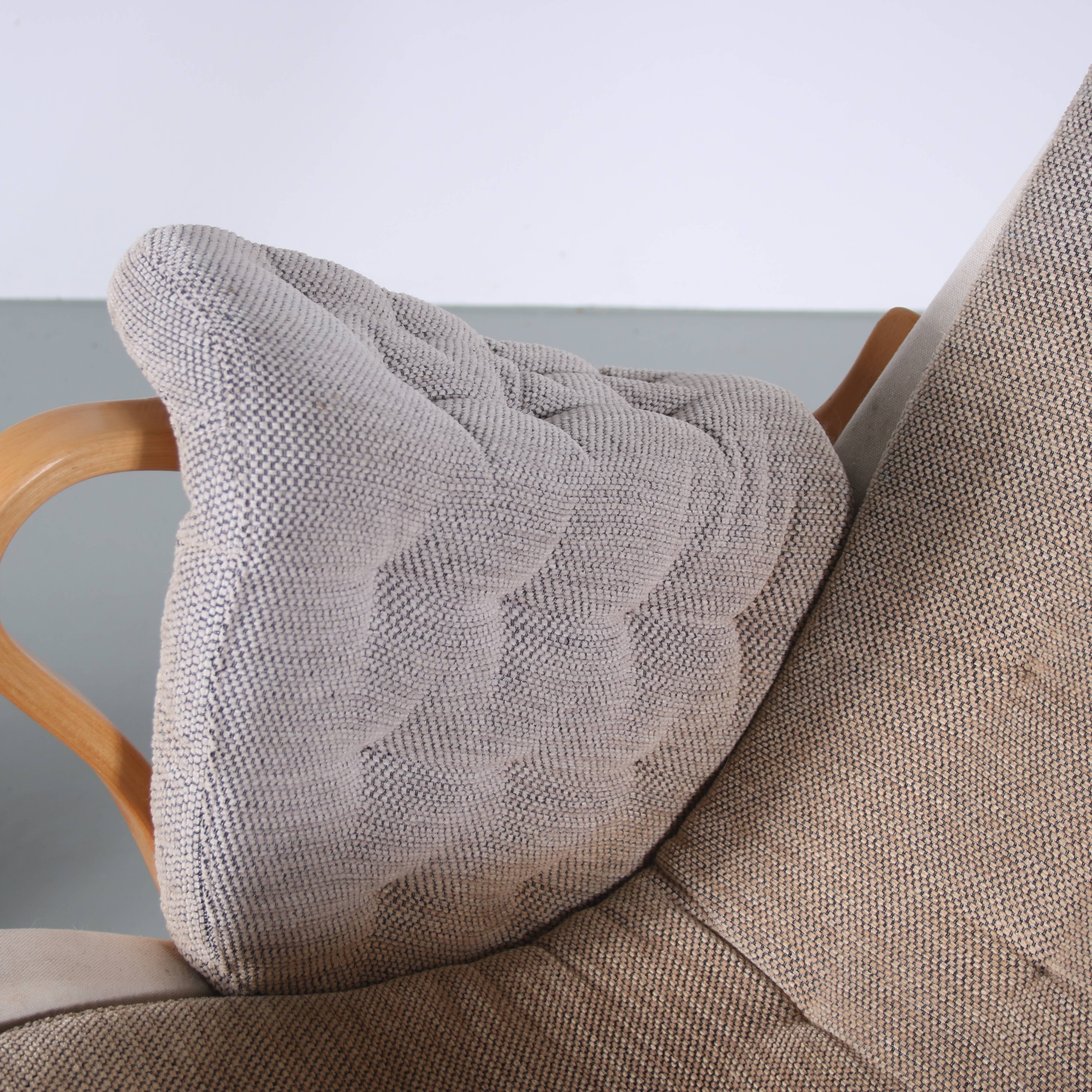 1960s “Pernilla” Chair + ottoman by Bruno Mathsson for DUX, Sweden