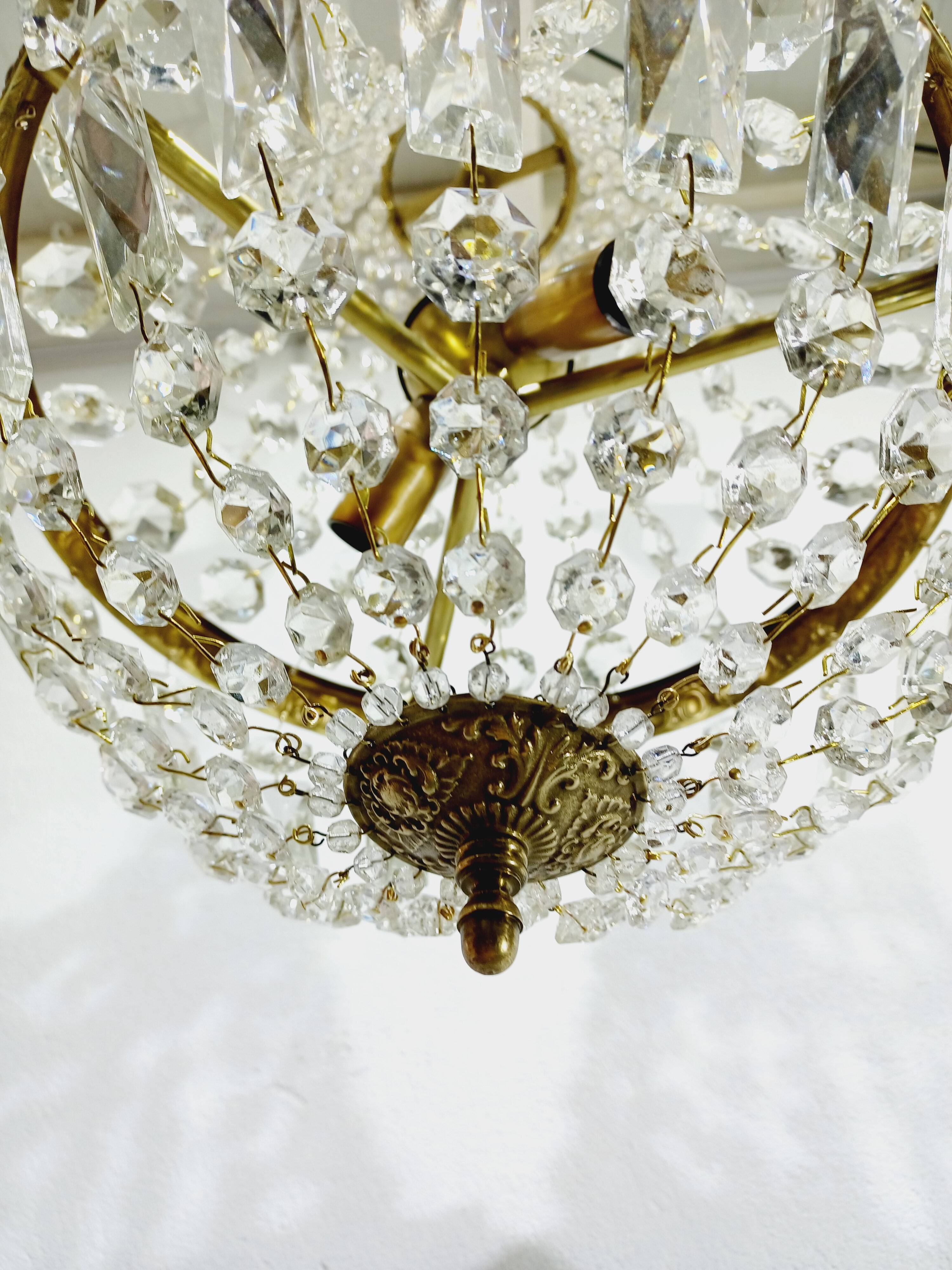 2-light hot air balloon chandelier