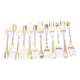 ST MEDARD set of 12 dessert forks with an antique style fillet Chinon 14.5 cm
