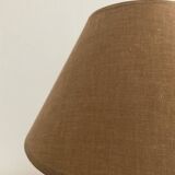 Vintage lamp in leather and gold metal