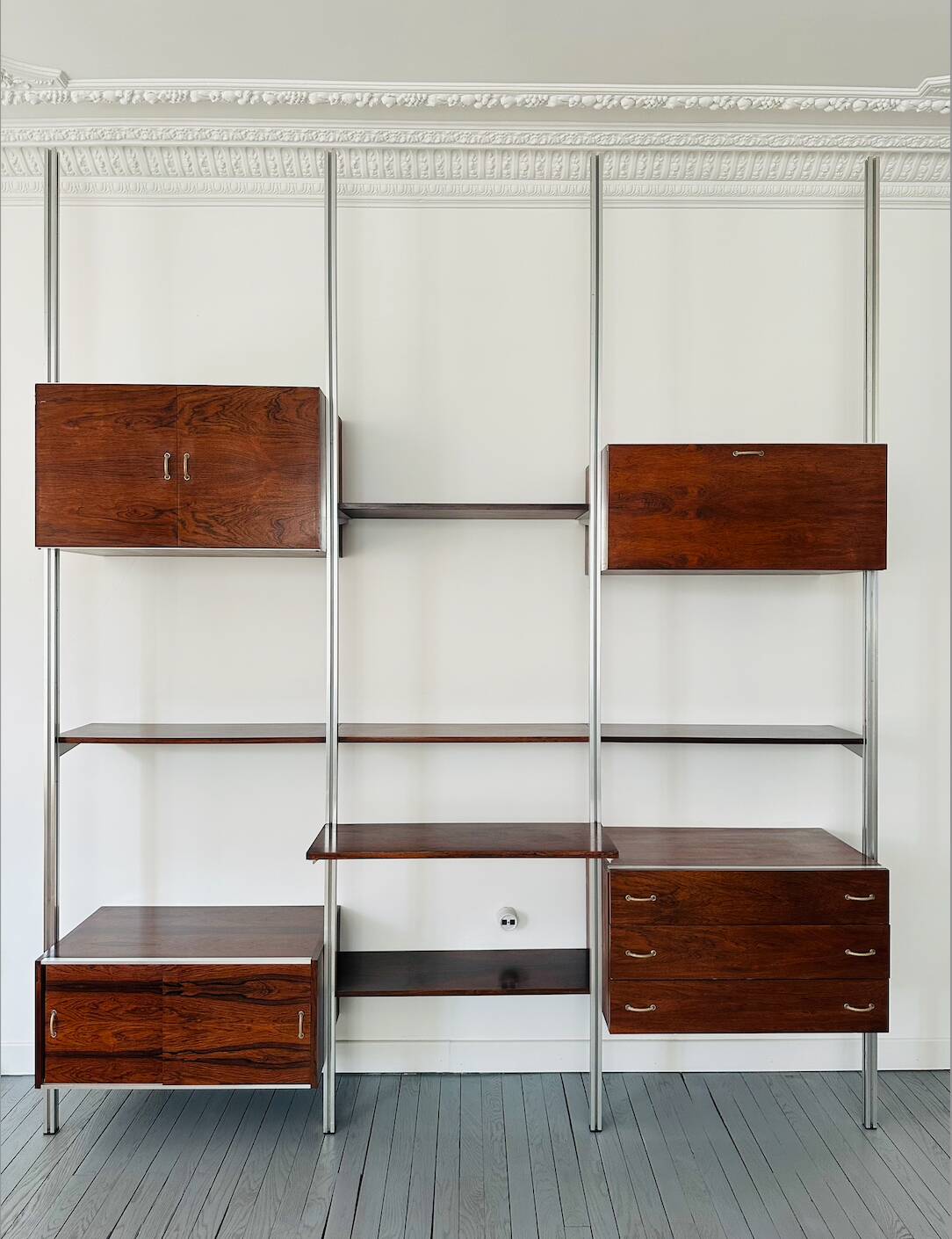 Modular bookshelf George Nelson & Associates OMNI system