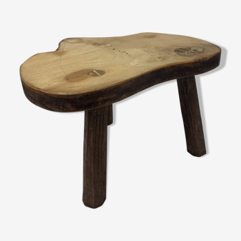 Tabouret bois brut