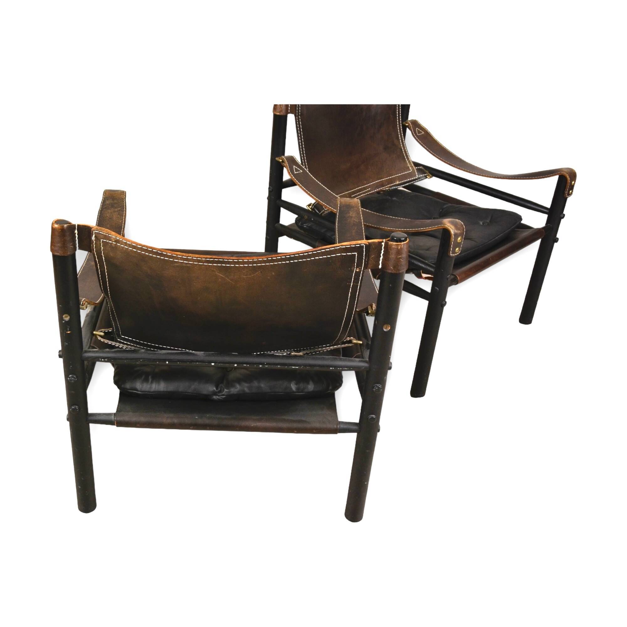 Pair of Sirocco armchairs by Arne Norell, Sweden, 1960s