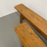 Pair of 2m elm benches