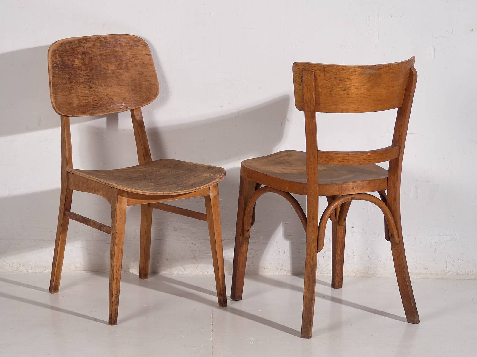 Vintage Thonet Chairs (c.1950). Set of 4 pieces #7