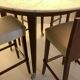 Table Haute Marbre Carrara + 5 Tabourets "Neoz" par Philippe Starck /Draide