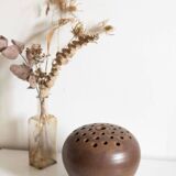 Large stoneware flower spike signed