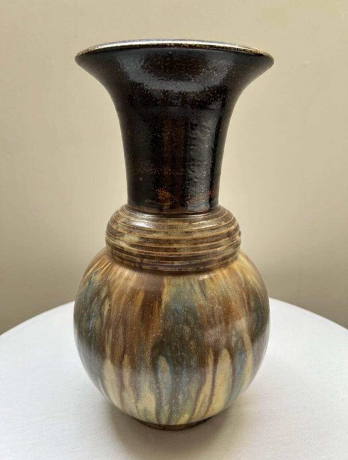 Ceramic vase from Bouffioulx, Belgium
