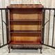 English Chippendale walnut display cabinet from the 1930s