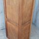 Corner cabinet in carved walnut, Savoyard style.
