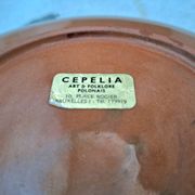 Set of 3 vintage Polish plates from Cepelia, antique tableware.