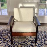 Fauteuil & Ottoman Hans Olsen – Vatne Møbler Danemark, 1960 Palissandre