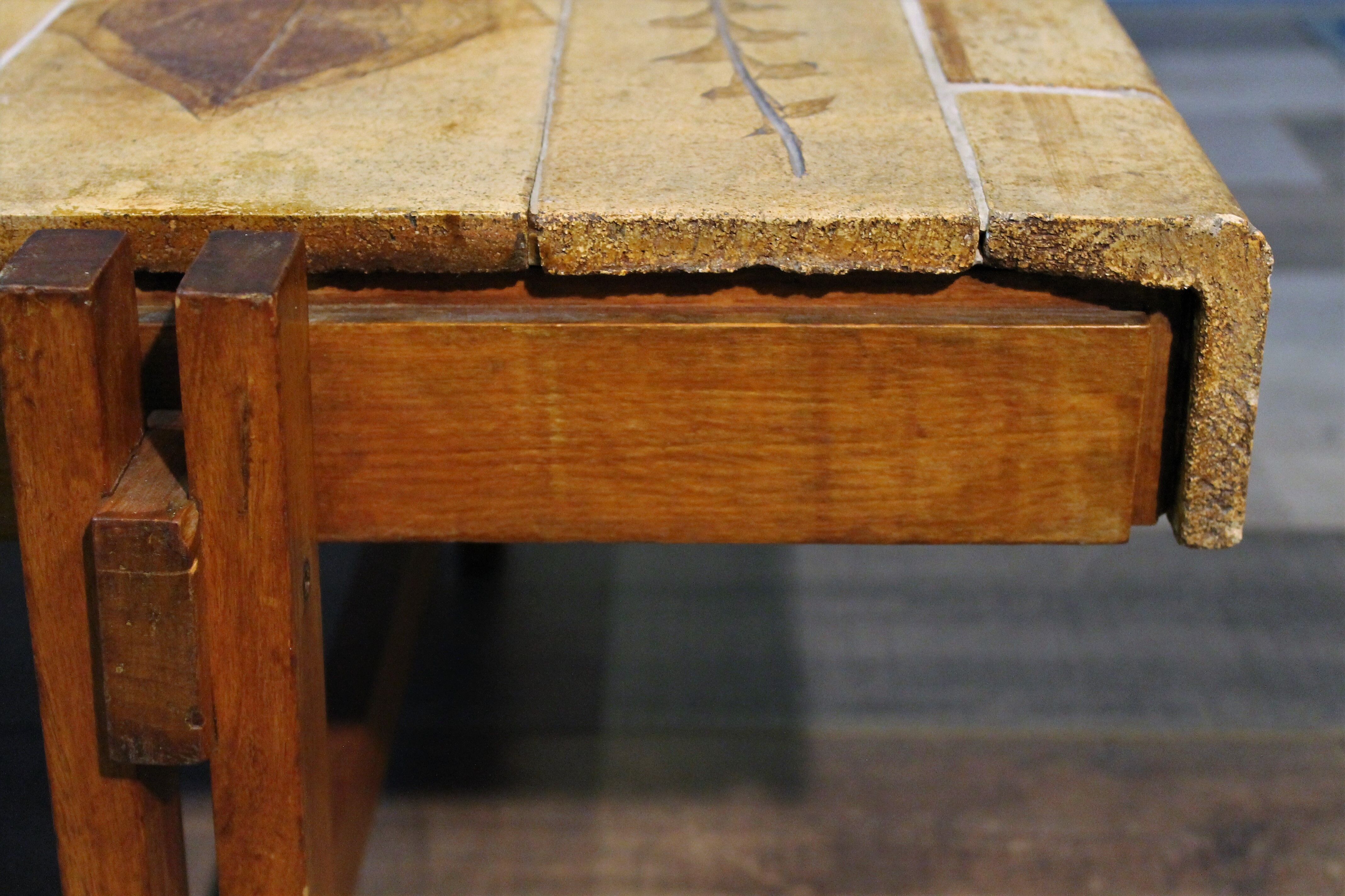 Ceramic coffee table Capron 1960