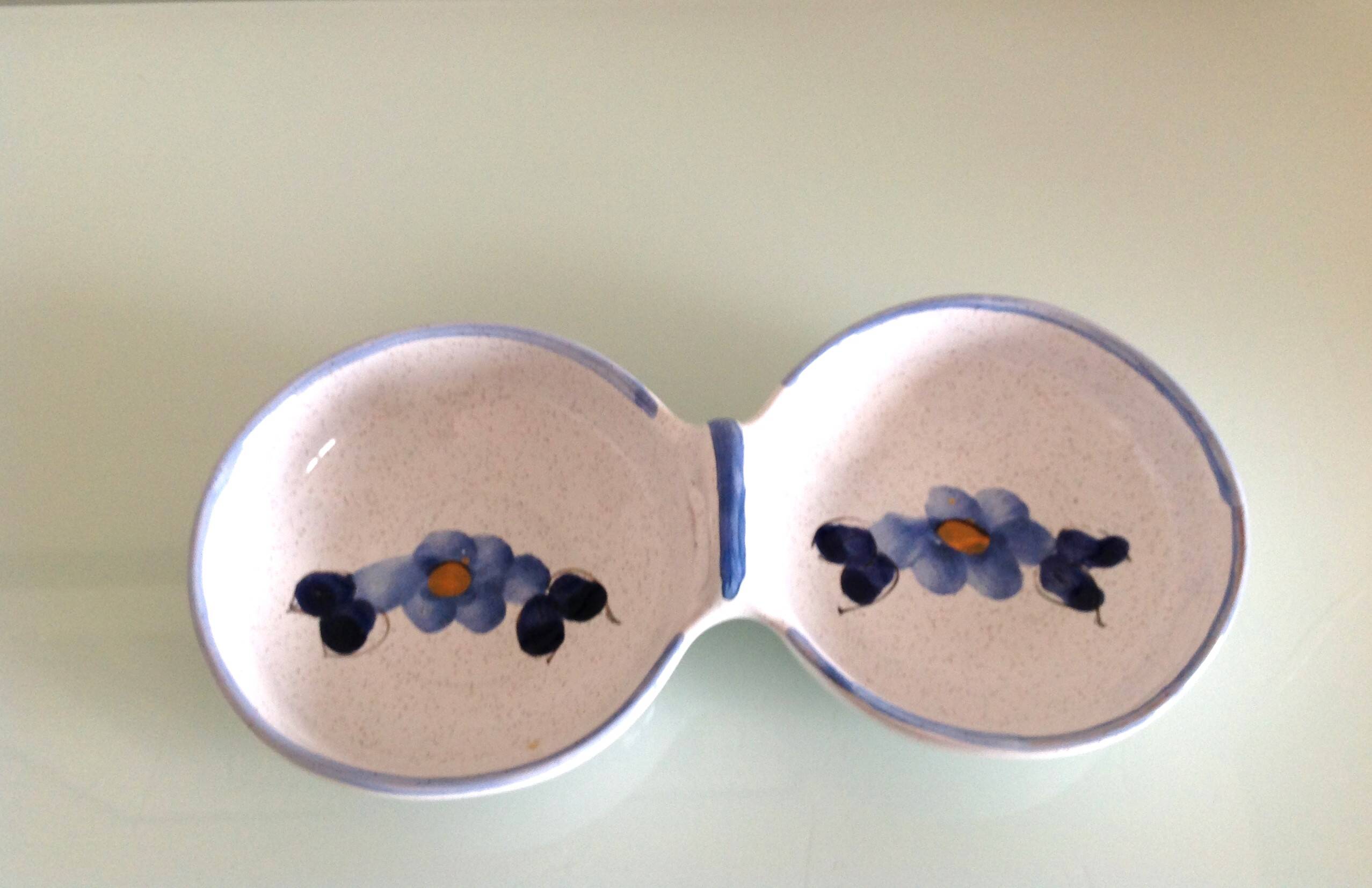 Vallauris ceramic empty pocket cup / vintage 70s