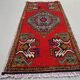 Small Vintage Turkish Rug 108x53 cm, Short Runner, Tribal, Shabby Chic